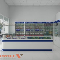 Thiết kế nhà thuốc kết hợp phòng khám DIỆP TUẤN